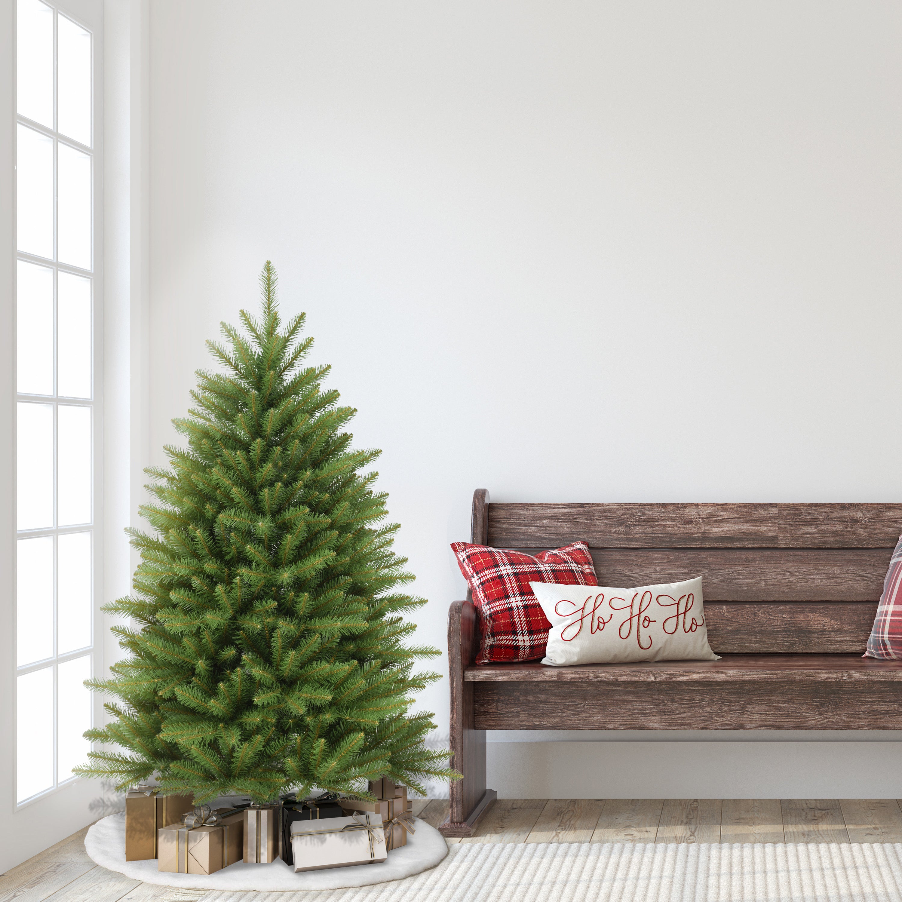 4.5ft Fraser Fir Christmas Tree Metal Stand Green